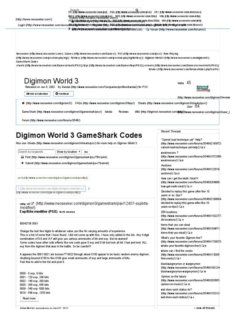 Cheat Digimon World 3 Psx Hot Sale 52 Off Laplatavip Com