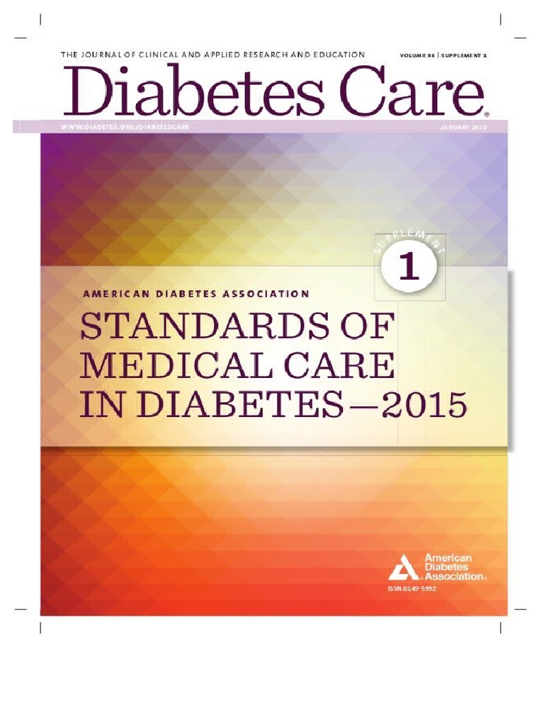 ADA Diabetes Management Guidelines 2015 Prediabetes Hypertension
