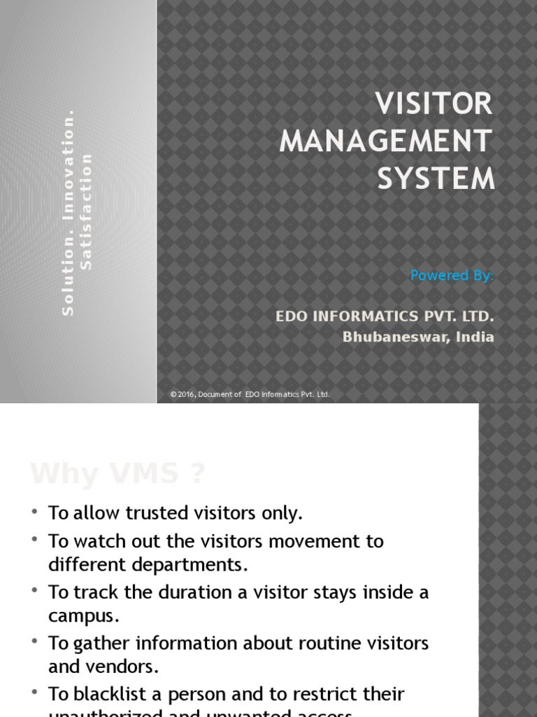 Visitor Management System PDF