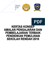 Kertas Konsep Amalan Terbaik Pemulihan 2016