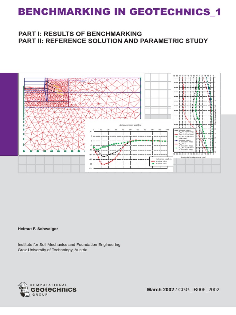 Schweiger 2002 Benchmarking In Geotechnics 1 Part I Pdf Pdf