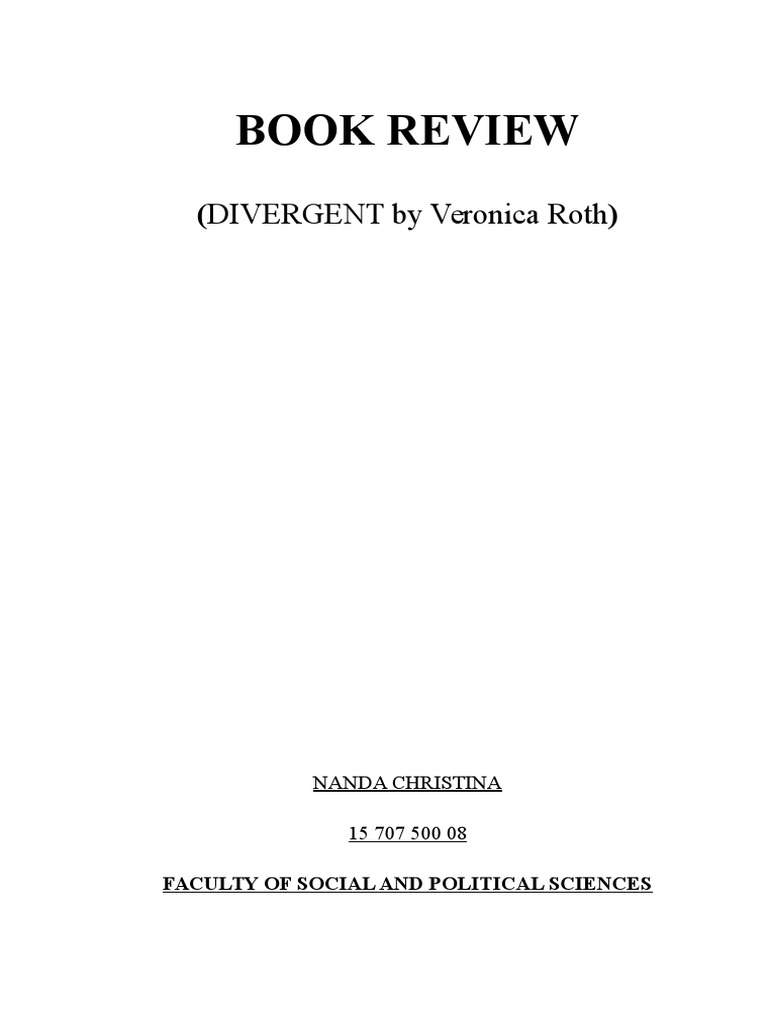 Divergent Book Review (English) PDF Divergent (Novel)