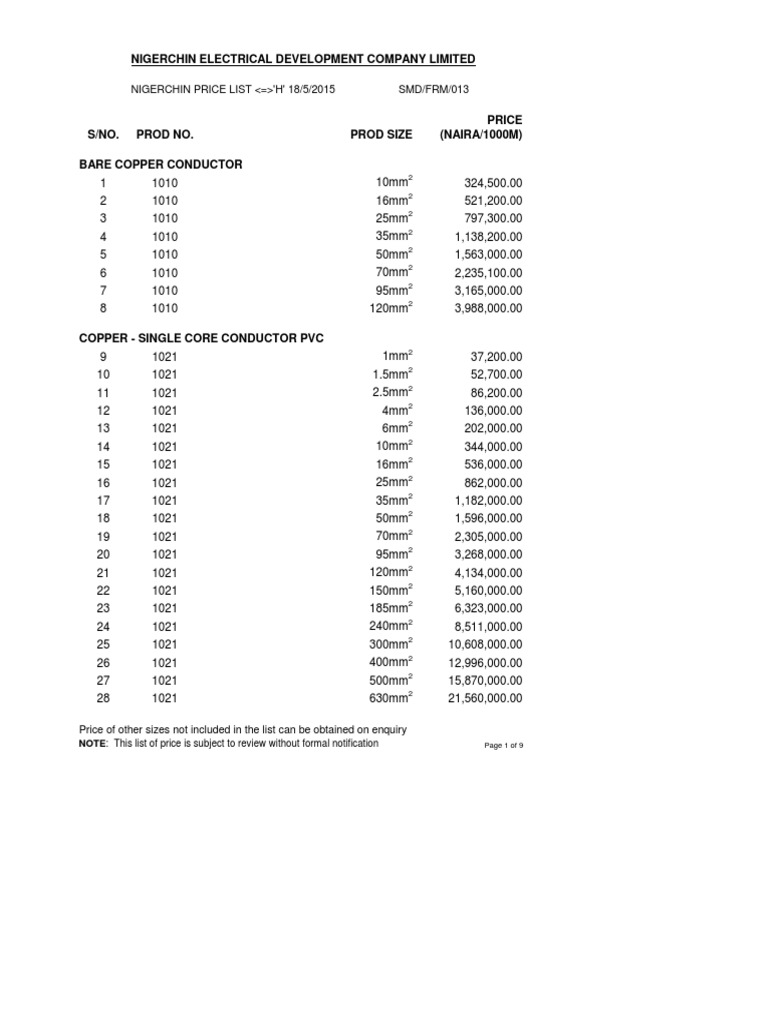Electrical Cable Price Cable Electrical Components
