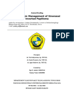 Endoscopic Management of Sinonasal Inverted Papilloma: Journal Reading