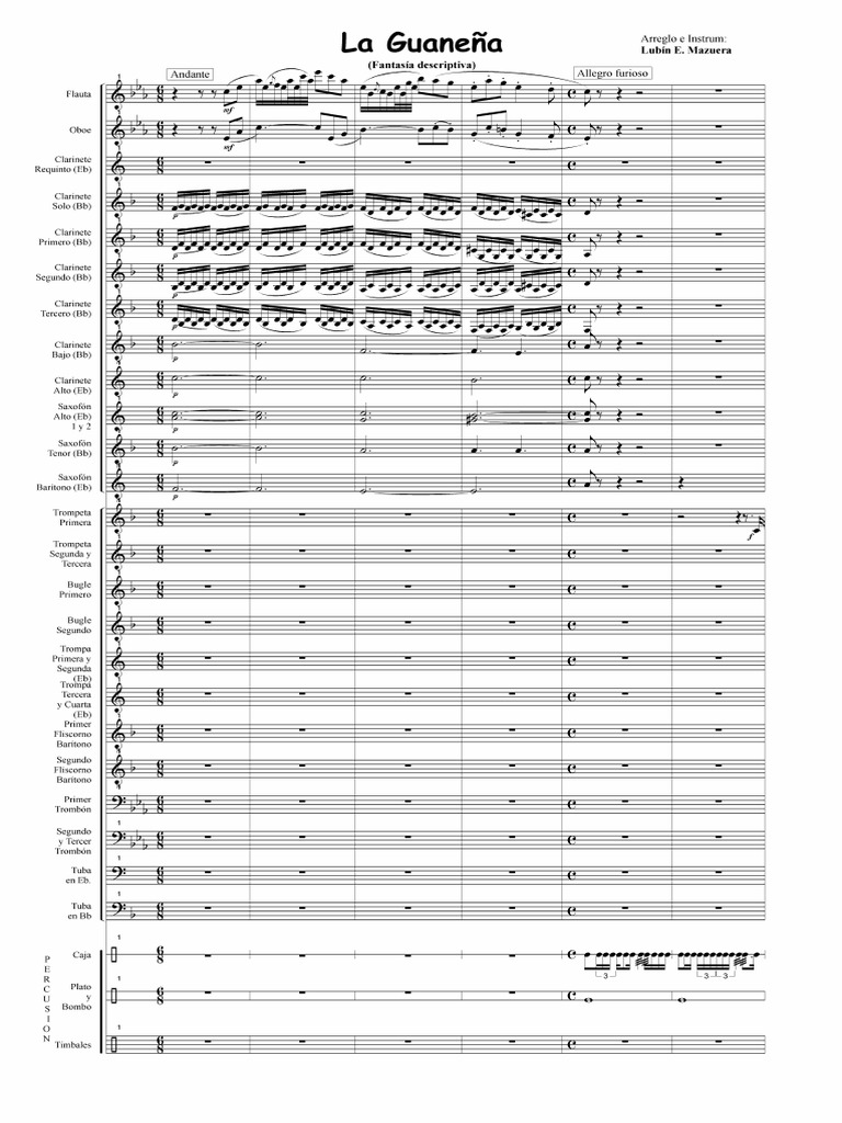 La Guaneña Score PDF