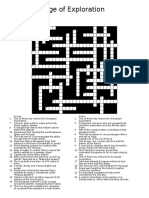 Age of Exploration Crossword Puzzle