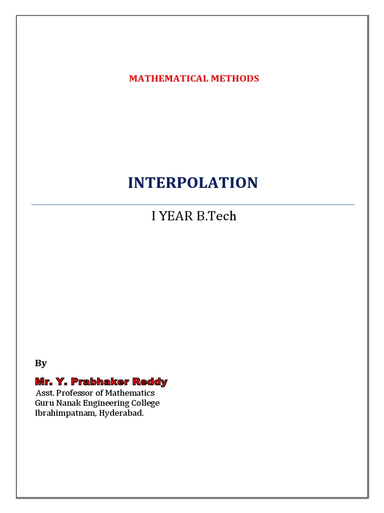Aa PDF | PDF | Finite Difference | Interpolation