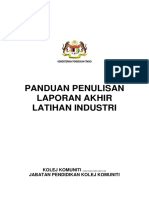 Panduan Penulisan Laporan Akhir Latihan Industri