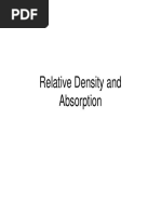 3 - Relative Density and Absorption