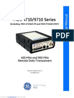 Mds 4710/9710 Series: 400 MHZ and 900 MHZ Remote Data Transceivers
