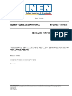 180.1975 Conservas Envasadas de Pescado. Ensayos Fisico y Organolepticos PDF