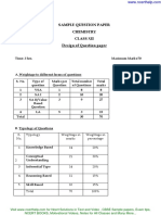 Cbse Sample Papers for Class 12 Chemistry With Solution