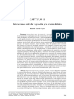 Interacciones Entre La Vegetación y La Erosión Hídrica