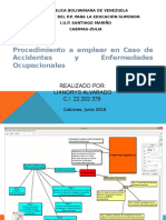 Procedimiento a Emplear en Caso de Accidentes y Enfermedades Ocupacionales Lian