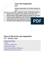 Topic 5.3 - Electric Cells