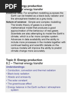 Topic 8.2 - Thermal Energy Transfer