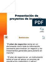 Presentación Plan de Negocio