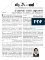 A Cautionary Tale of California's Business Judgment Rule.pdf