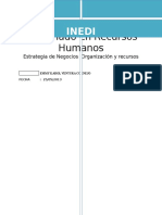 Estrategia de Negocios, Organizacion y Recursos Humanos.