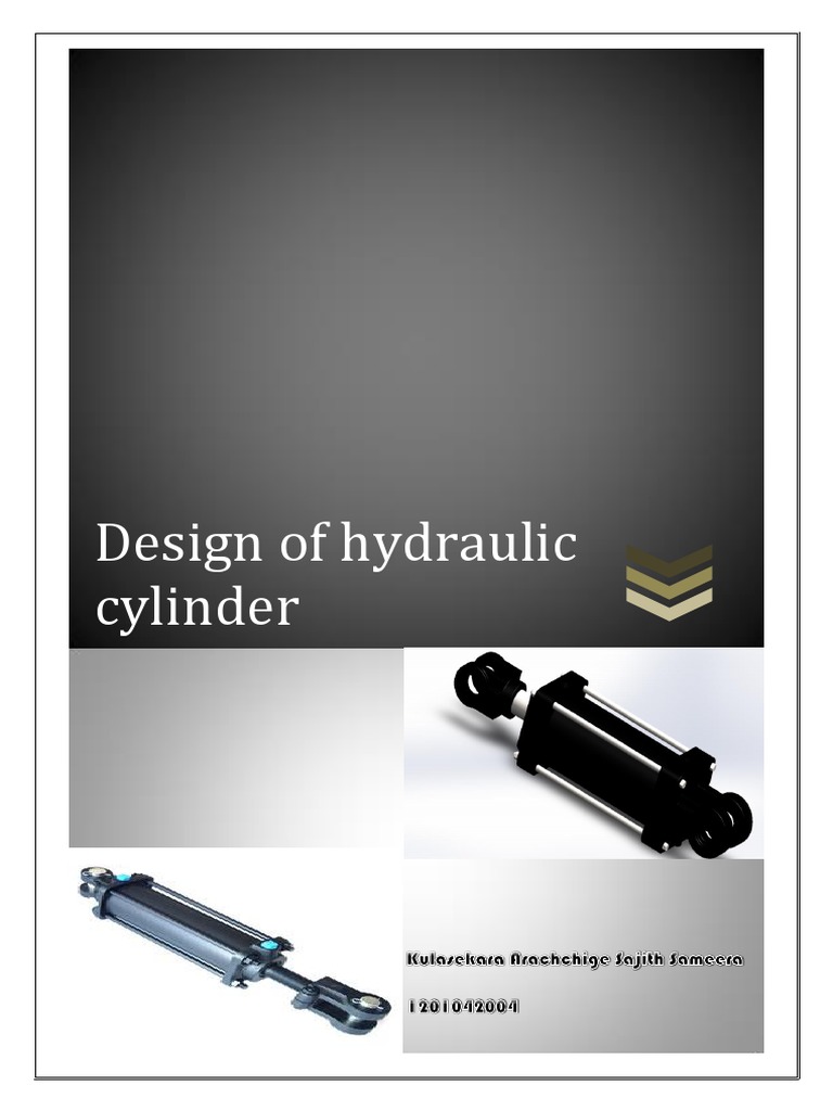 Hydraulic Cylinder Design Overview | PDF | Gas Technologies | Fluid ...