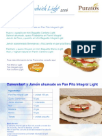 Recetario Sandwich Light