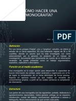 Cómo Hacer Una Monografía