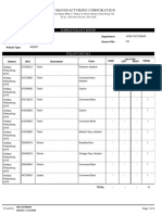 Filcon Manufacturing Corporation: Samples Pullout Report