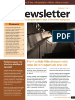Free Newsletter Template