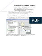 Adding PVC Conduit Sizes in AutoCAD MEP Catalog Editor