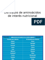 URP Derivados de Aminoácidos de Interés Nutricional