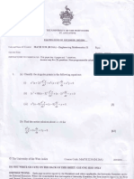 Engineering Mathematics II Exam Solutions