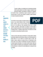 Cuadro Sinoptico de Las Problematicas de La Educacion Superior en Le Ambito Economico Destacando El Papel de Universidad Como Empresa para El Desrrollo de México