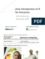 An Interactive Introduction to R for Actuaries Pre-meeting