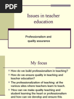 Issues in Teacher Education