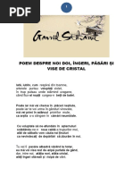 Poem Despre Noi Doi, Îngeri, Păsări Și Vise de Cristal PDF