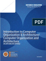 Dcap206 Introduction to Computer Organization and Architecture Dcap502 Computer Organization and Architecture