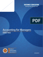 Dmgt403 Accounting For Managers