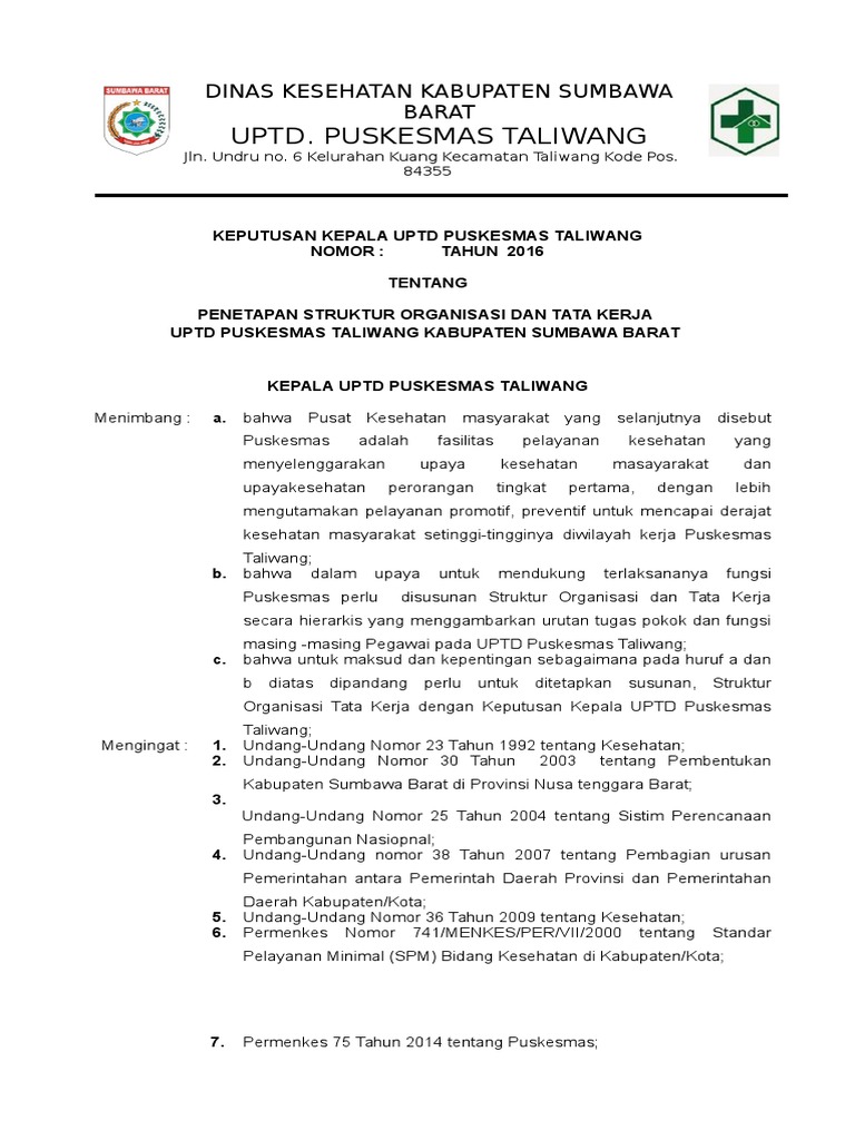 Contoh Sk Cleaning Service Kantor Desa Guru Paud