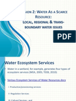 Session 2 Water - Regional and Transboundary Issue