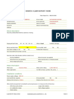 Ac Drives Claim Report Form: Basic Information