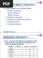 Chapter4 Basic C Operators