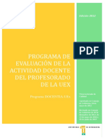 Docentia Universidad de Extremadura