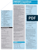 CFA Level 2 Quicksheet 2014