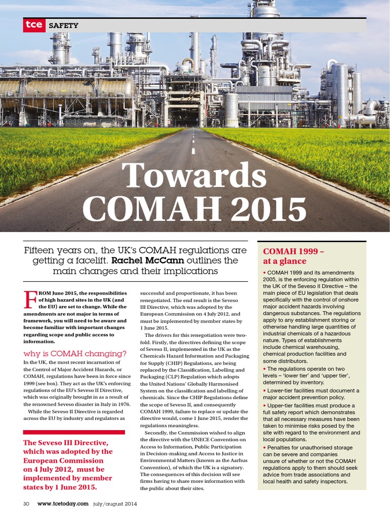 COMAH 2015: Key Changes and Implications | PDF | Government | Business