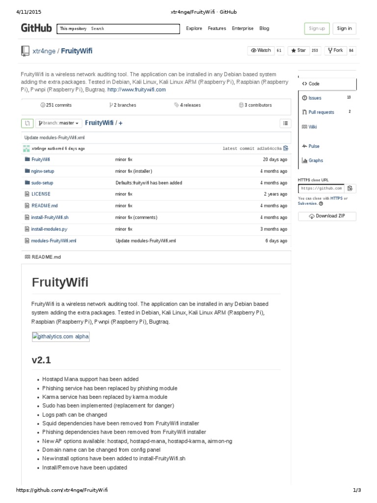 Xtr4nge - FruityWifi GitHub | PDF | Linux | System Software