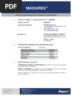 MSDS MADUREX - 0114