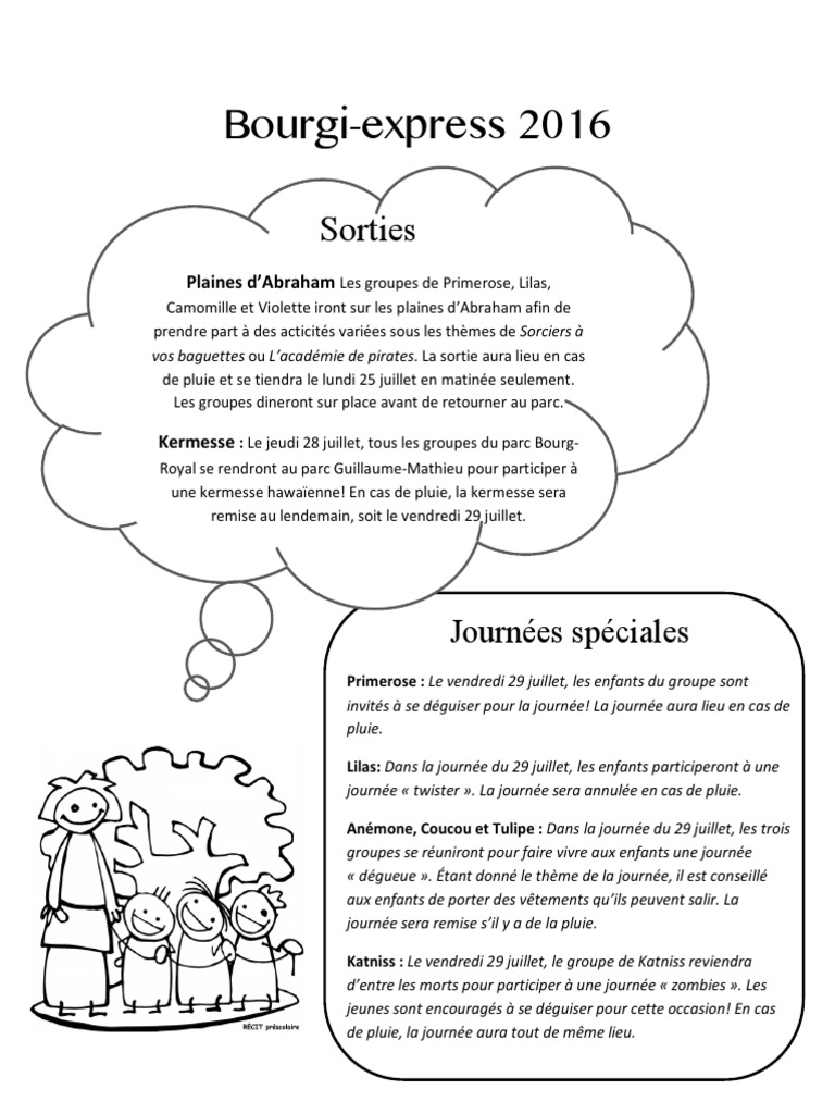 Bourgi Express 25 Au 29 Juillet - 