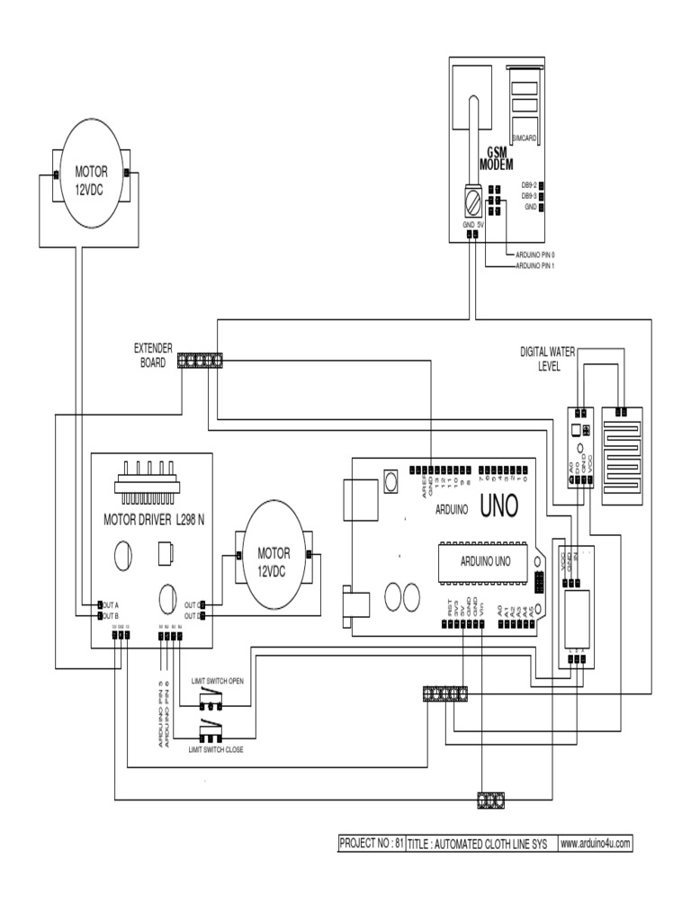 Automated Cloth Line System Setup | PDF