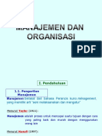 Manajemen Dan Organisasi