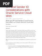 SPF and Sender ID Considerations With Oracle Service Cloud Sites